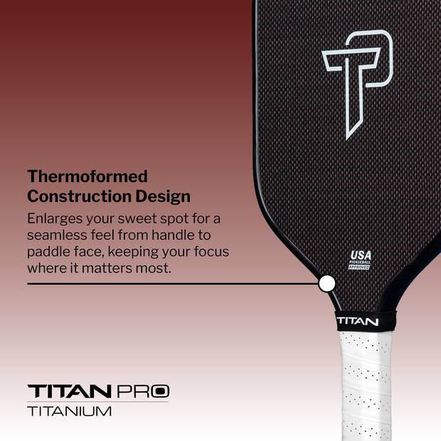 Buy Pickleball Paddles | Titan Pro Titanium 16L Carbon Fiber Paddle